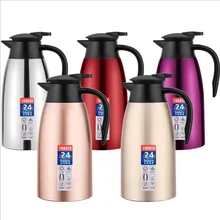 Нержавеющая сталь Добро пожаловать горшок изоляции двойной Вакуумный кофейник чайник домашний горшок 3