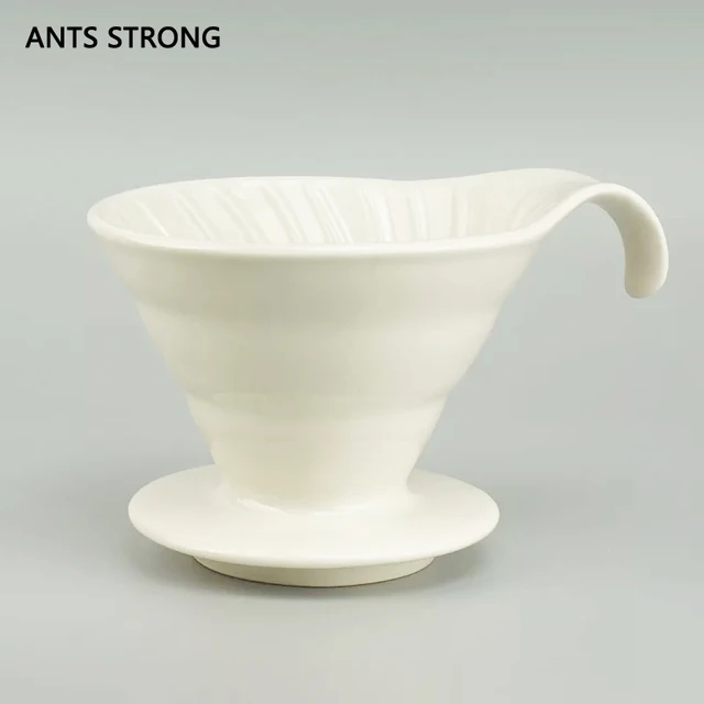 Cheap ANTS STRONG cone ceramics drip coffee filter/hand punch coffee filter cup single hole V60 cone filters dripper tools Cheap ANTS STRONG cone ceramics drip coffee filter/hand punch coffee filter cup single hole V60 cone filters dripper tools