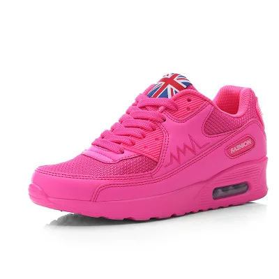 Г., новая осенняя Женская обувь с воздушной подушкой спортивные дышащие женские кроссовки на плоской подошве, Zapatos De Mujer, модная повседневная обувь - Цвет: -953 pink