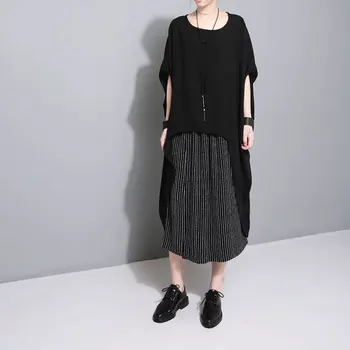 

Sweatpants New Direct Selling Mid Flat Korean Version 2019 Summer Dress Simple Personality Split Fork Drape Feel Wide Leg Pants