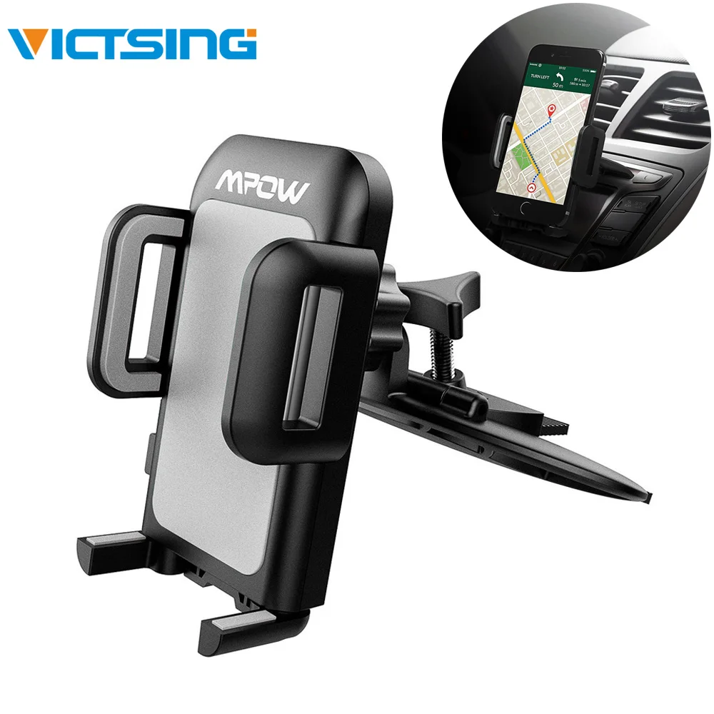 

VicTsing Car Phone Mount CD Slot Car Phone Holder Universal Car Cradle Mount GPS Holder 360 Degree for iPhone 8/8plus/7/7P/6/6s