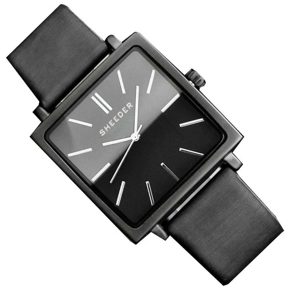 

Vintage Women Square Dial Quartz Analog No Numbers Business Wrist Watch Gift women watches
