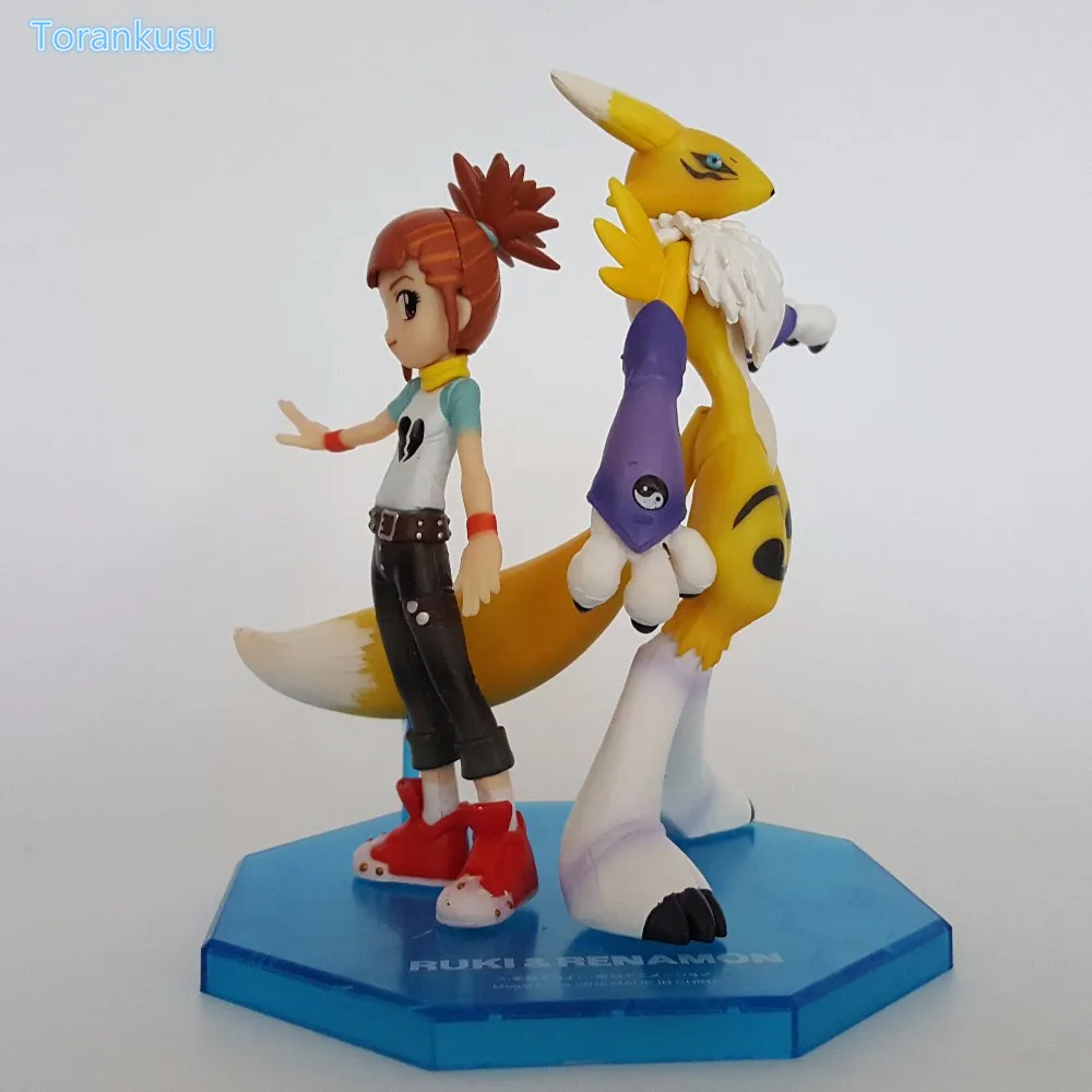 Digimon Action Figures Makino Ruki Renamon PVC Figures 110mm Digital Monster Model Toys Digimon Adventure Game Digimons Doll