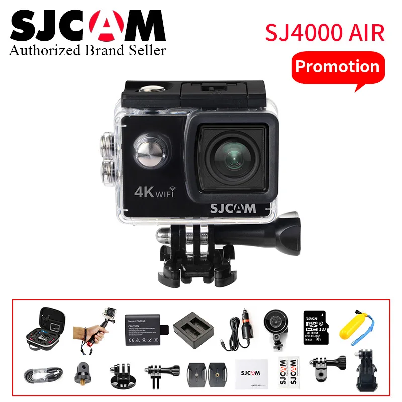 

Hot SJCAM SJ4000 AIR 4k WIFI Action Camera Full HD Allwinner Chipset Sport DV 2.0" Mini Helmet Camara sj cam go pro yi 4k pk h9r
