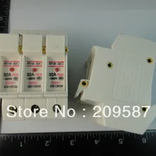 1 шт. цилиндрический держатель предохранителя 3 P с светодиодный RT18-32X