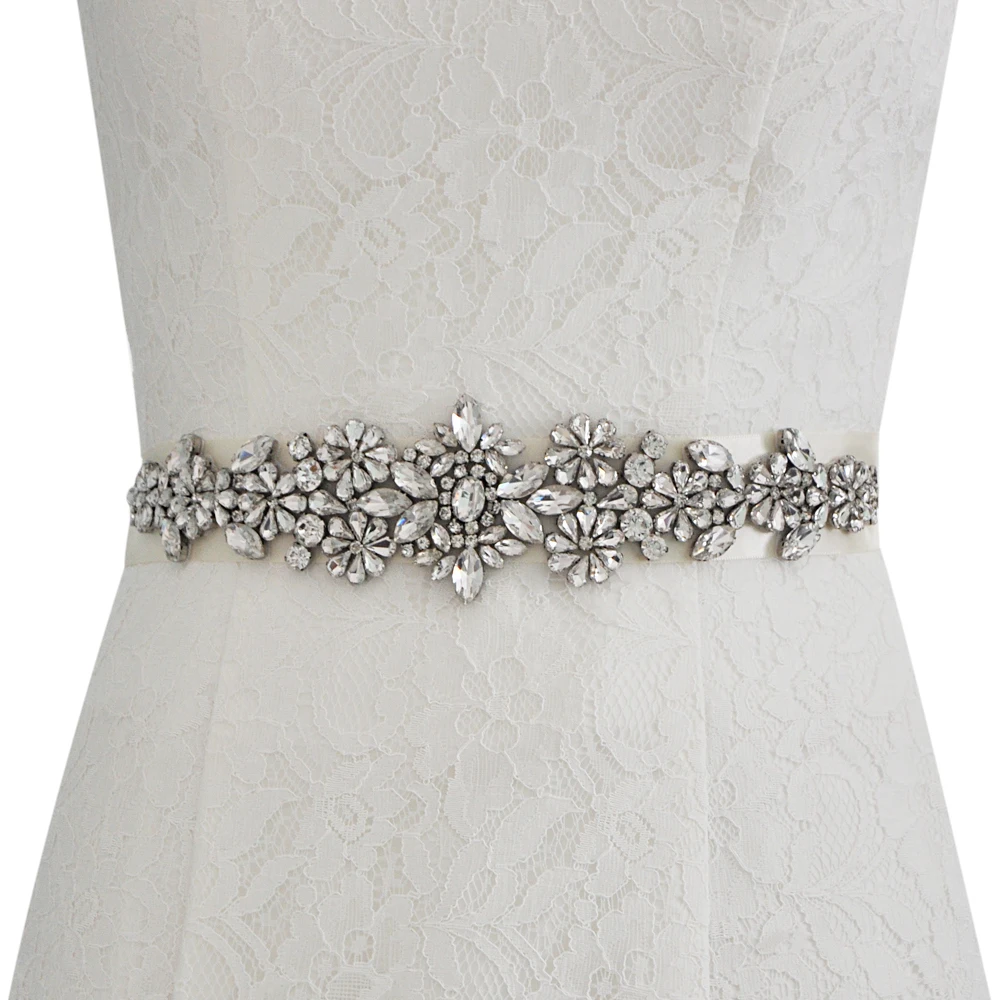 FREE SHIPPING S325 Crystal Wedding Belts Rhinestone Crystals Beaded New
