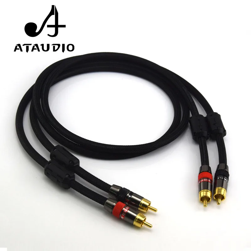

ATAUDIO Hifi rca cable High Purity 4N Oxygen-free Copper RCA Audio Signal Lines