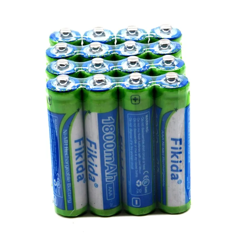 20 шт Fikida 1800mAh Ni-MH AAA батареи 1,2 V перезаряжаемые батареи Ni-MH батареи для камеры, игрушки светодиодный фонарь