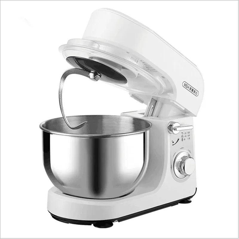 

220V Multifunctional Dough Mixer 3.5L Automatic Stainless Steel Kneading Machine Egg Beater Food Blender 5 Gear Stand Mixer