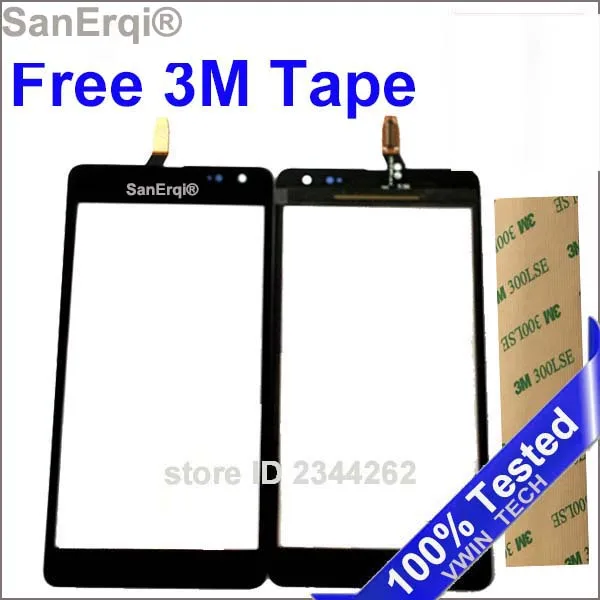 Sanerqi Free 3M Tape Per Nokia Lumia 535 N535 Lente Frontale In Vetro Esterno Touch Panel Touch Screen Sensor Digitizer Ct2S1973