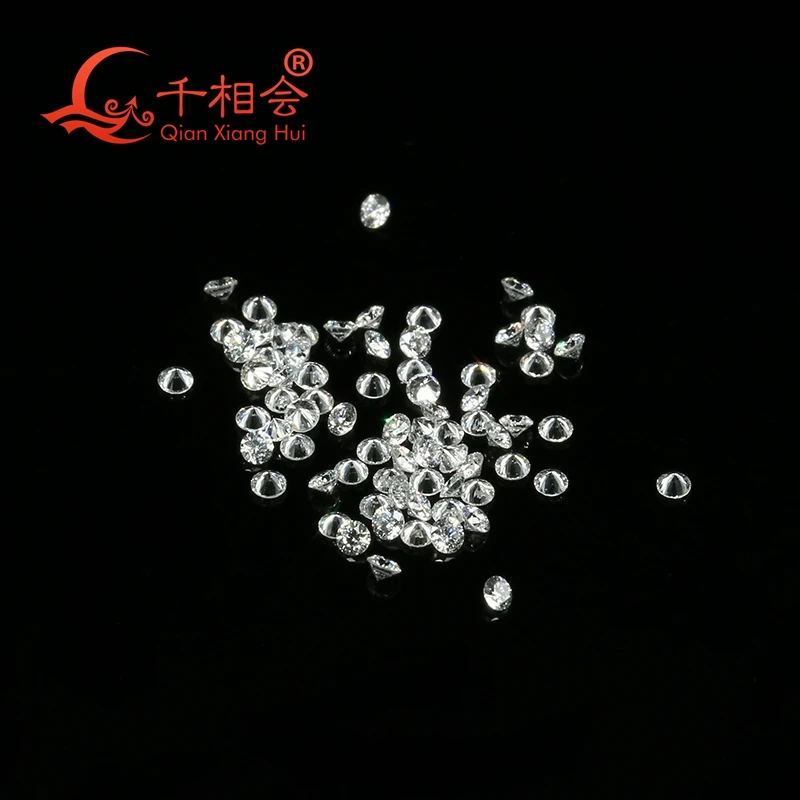 10pcs 0.9-3.0mm D-FG VS1/SI Round HPHT Lab-Grown Diamonds, White, Loose Stones. Bulk Melee Size. loose stone