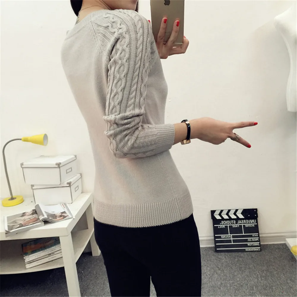 Winter Sweater Women Pullover Basic Knitted Sweaters Tops 2019 New Autumn Casual Wild Knitwear Korean Clothes Female Black Tops