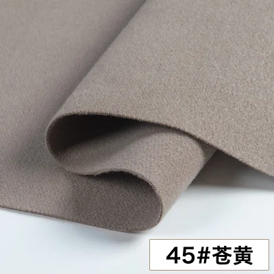 Осенняя кашемировая шерстяная утолщенная двойная шлифовальная чистая шерстяная ткань для одежды DIY ткани для пальто - Цвет: 45