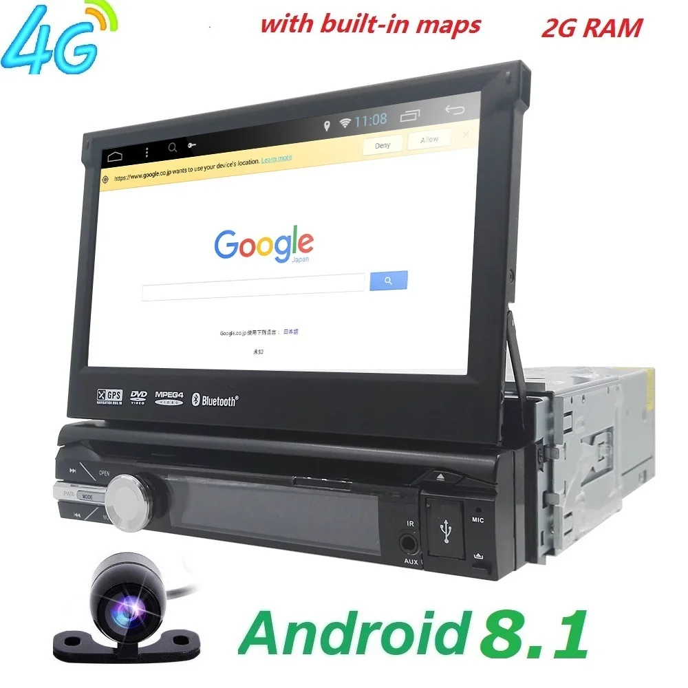 

Hizpo 7 "AutoRadio 1din Android 8.1 GPS Multimedia Car DVD player for BMW Navigation Head unit Stereo Wifi BT 4G SWC OBD2CD 50mm