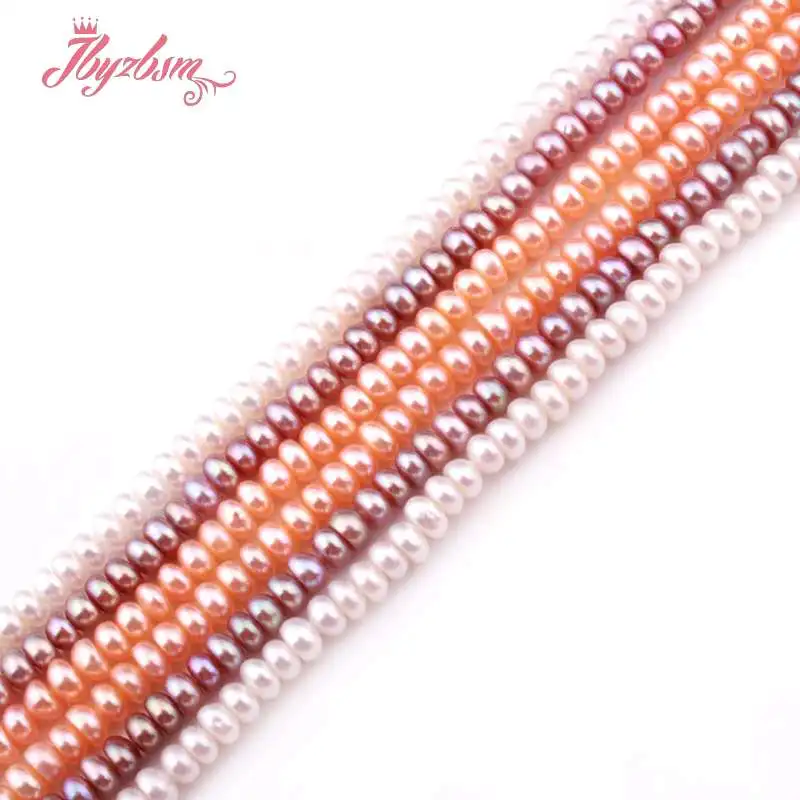 2x3mm Rondelle Heishi Cultured Freshwater Pearl Beads Loose Natural Stone For Jewelry Making DIY Gift Necklace Strand 15&quot | Украшения и