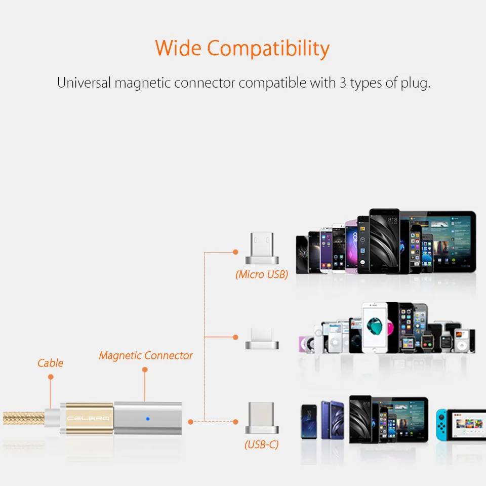 Micro USB Магнитный адаптер типа C Магнит Usb быстрая зарядка Разъем для samsung Galaxy S8 S9 Plus Note 8 9 A8 A9 A7 type-C