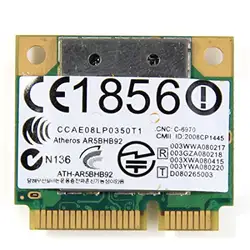 Ssea Atheros ar5bhb92 ar9280 Половина Mini pci-e 2.4/5.0 ГГц 802.11b/G/N Беспроводной карты для dell Toshiba Acer Sony Samsung ASUS