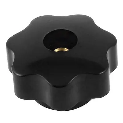 

6mm Female Thread Diameter Screw On Type Clamping Star Knob Black