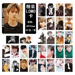 SGDOLL Корея KPOP EXO baekhyun ломо карты Фотокарта новый не испортить мой TEMPO модные Папки для визиток 30 шт./компл