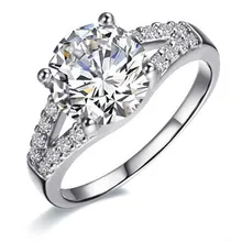 2 карат чистый 585 Золото Круглый бриллиант очаровательная натуральная Муассанит Для женщин обручальное кольцо идеальный подарок на день рождения для подруги