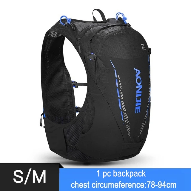 AONIJIE C948 легкий 10L гидратационный рюкзак, рюкзак, сумка для воды, мочевого пузыря, для пеших прогулок, бега, марафона, гонки, велоспорта - Цвет: blue vest S