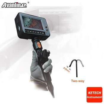 

4.3'' LCD Industry Endoscope 2-Way Direction Video Borescope OD 8.0mm Snake Inspection Camera Endoscope 1.5m Cable Tube DR4580T1