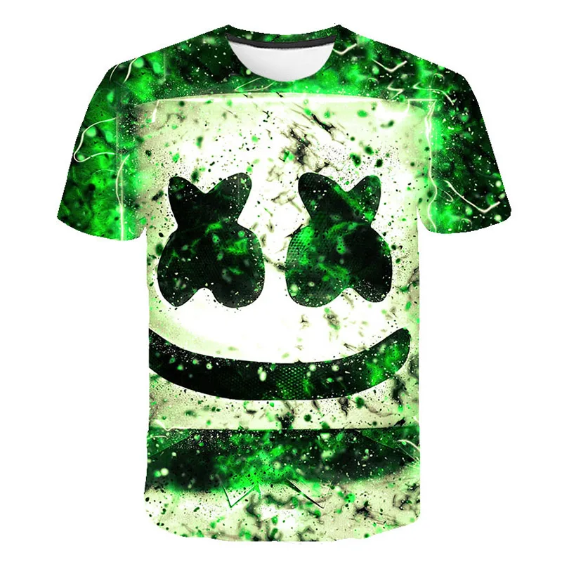 Звуковая активированная 3D печать футболка освещение вверх и вниз мигающий эквалайзер EL футболка Мужская Рок диско шар DJ мужская рубашка