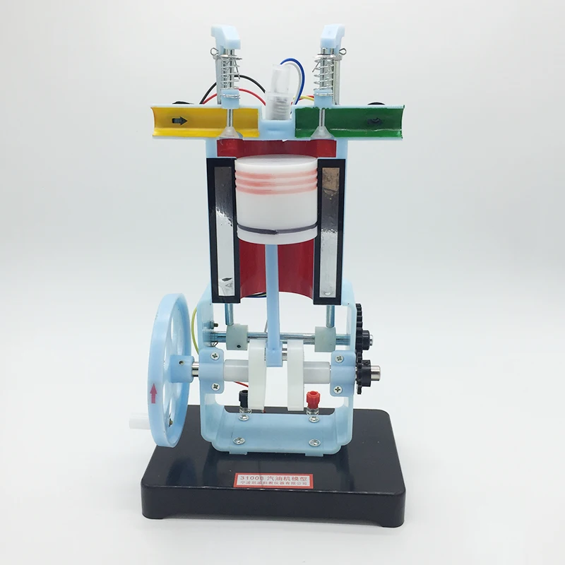 Бензиновый двигатель внутреннего сгорания модель 4-тактный одноцилиндровый неполная средняя школа эксперимент по физике учебного оборудования