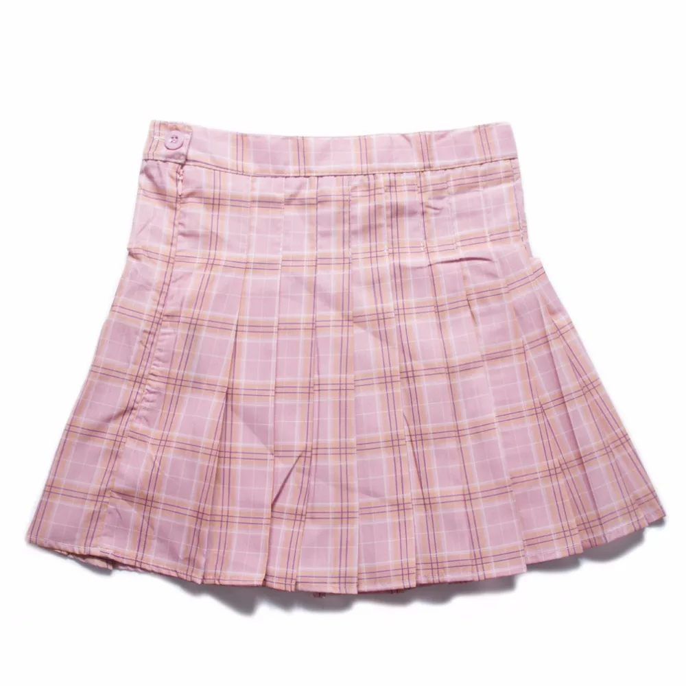 Harajuku Skirts Women High Waist Pleated Short Skirts Women Lolita Uniforms School font b Tartan b