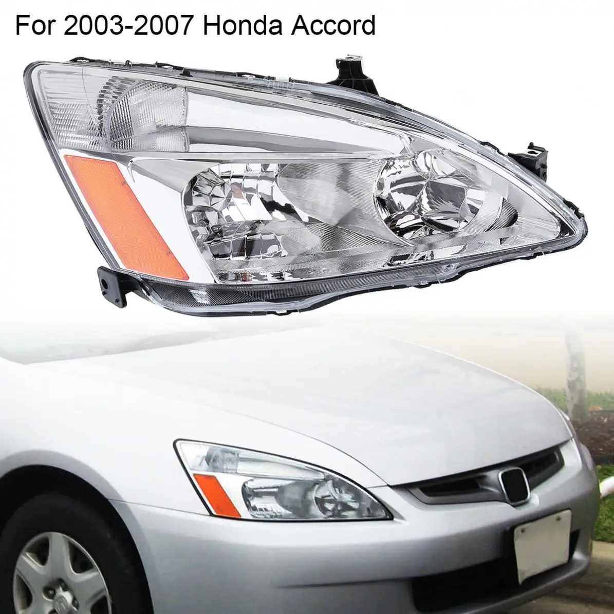 1 Piece Waterproof Durable Driver Side / Right Side Car Headlight for