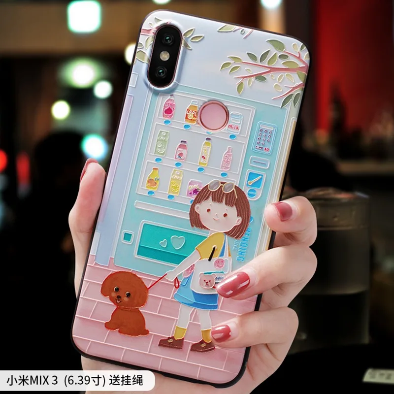 Чехол Note7 mi X3 Sunshine Girls для ежедневной прогулки с изображением собаки рельефный