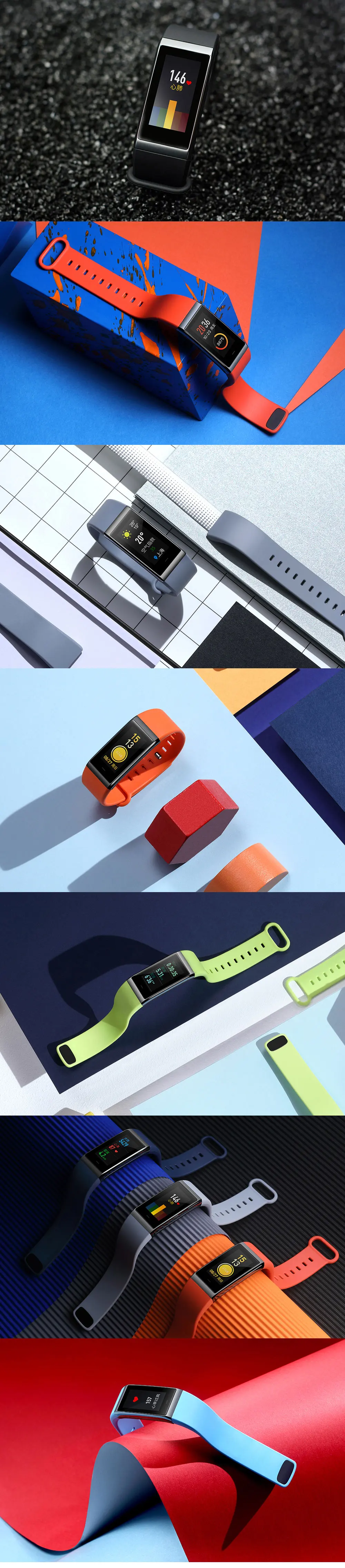 English Version Xiaomi Huami Amazfit Cor Midong Band Smart Wristband 1.23 inch Screen Heart Rate Monitor Waterproof (15)