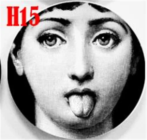 Новейшие дизайнерские тарелки Fornasetti, Красивые иллюстрации для дома для отеля для бара, декоративная настенная подвесная тарелка - Цвет: 15