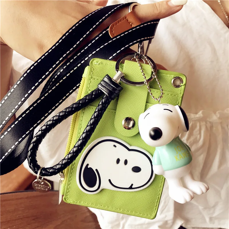 

HNXZXB Student access subway bus bank card factory brand lanyard creative card set keychain document card holder purse