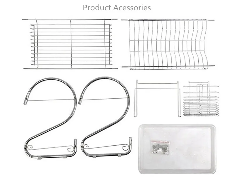 2 яруса кухонная Сушилка сушилка для посуды покрытая железной раковиной Сушилка сушилка для посуды кухонные принадлежности органайзер для хранения