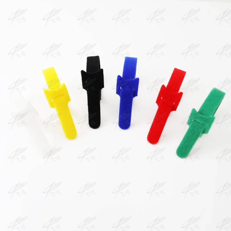 10pcs 12MM x 200MM Magic Nylon Reusable Cable Ties with Eyelet Holes Back to Back Cable Tie Nylon Hook Loop Fastener Strap