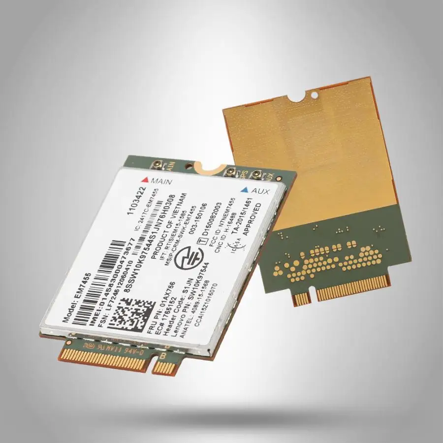 Módulo Para ThinkPad T460 T460p T460s 4G LTE UMTS/HSDPA/HSPA + Placa de rede Notebook