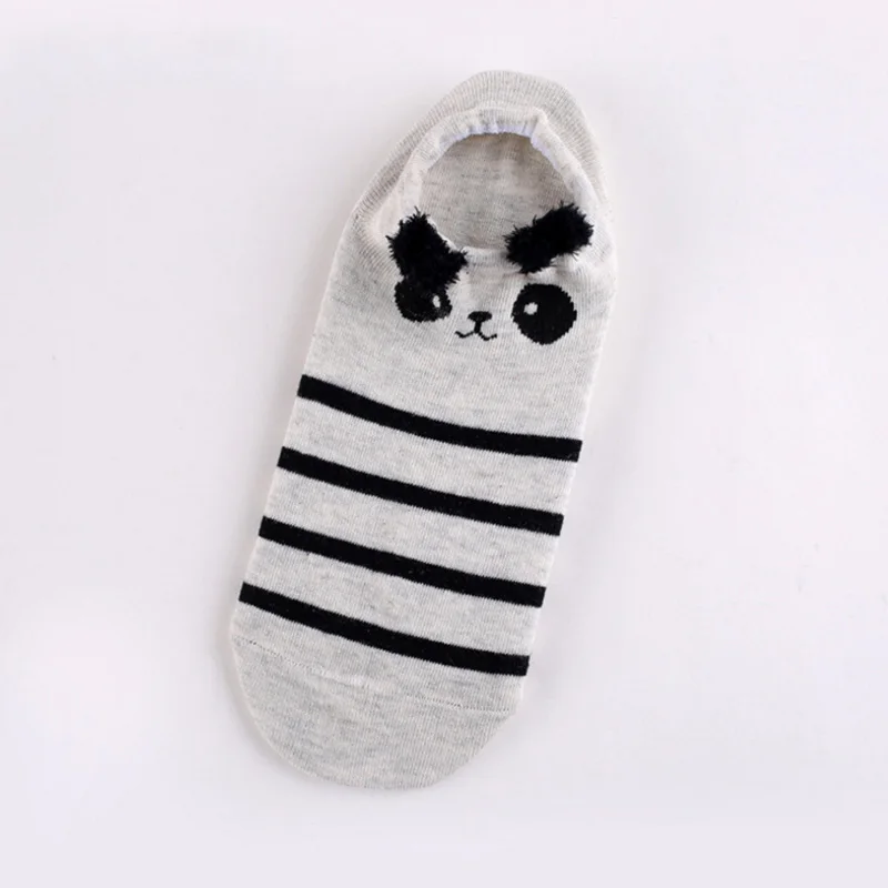 Модные милые носки для девочек, 1 пара мягкие носки из хлопка с объемными ушками животных из мультфильма «Зоопарк», креативные носки Kawaii Jumbo - Цвет: 6