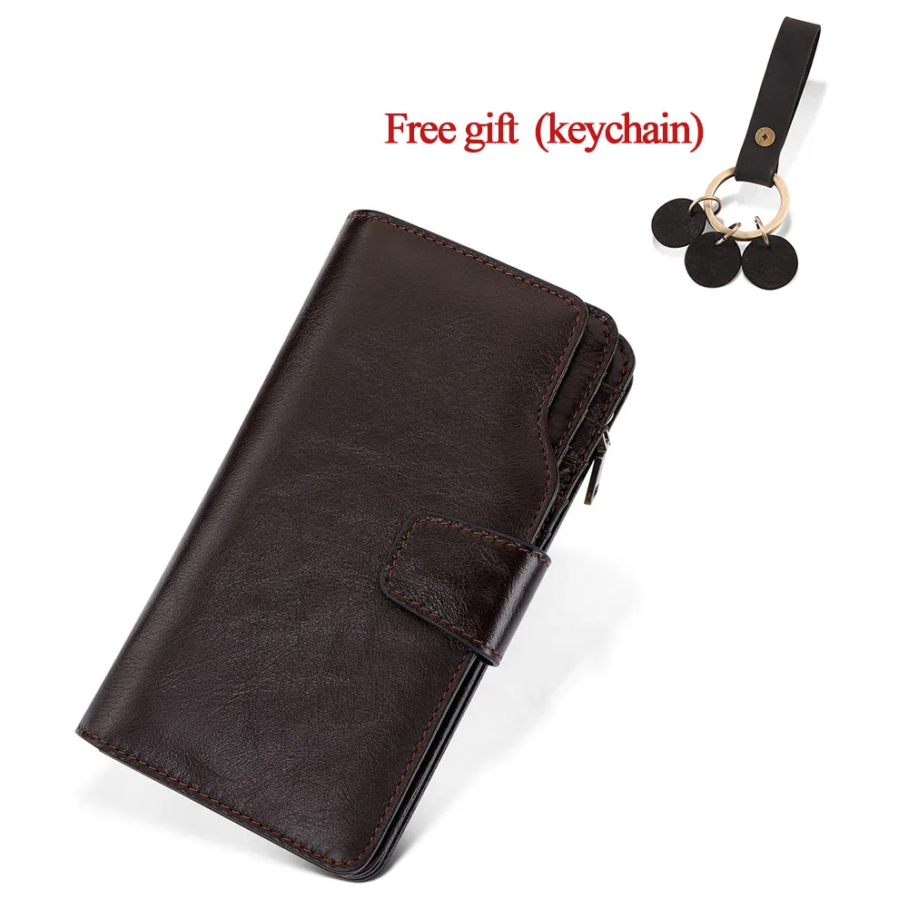 

Brand Luxury Genuine Leather Men's Wallets Long Purse Male Wallet Card Holder Clutch Bags Leather Coin Purse Walets Phone Bags