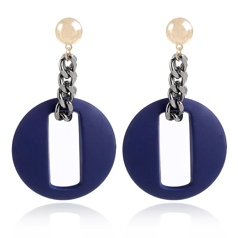 

Women 'S Ear Drop Simple Hollow out round Shape Earrings Accessory Cross-Border Supply European And American Hot Selling Jewelry