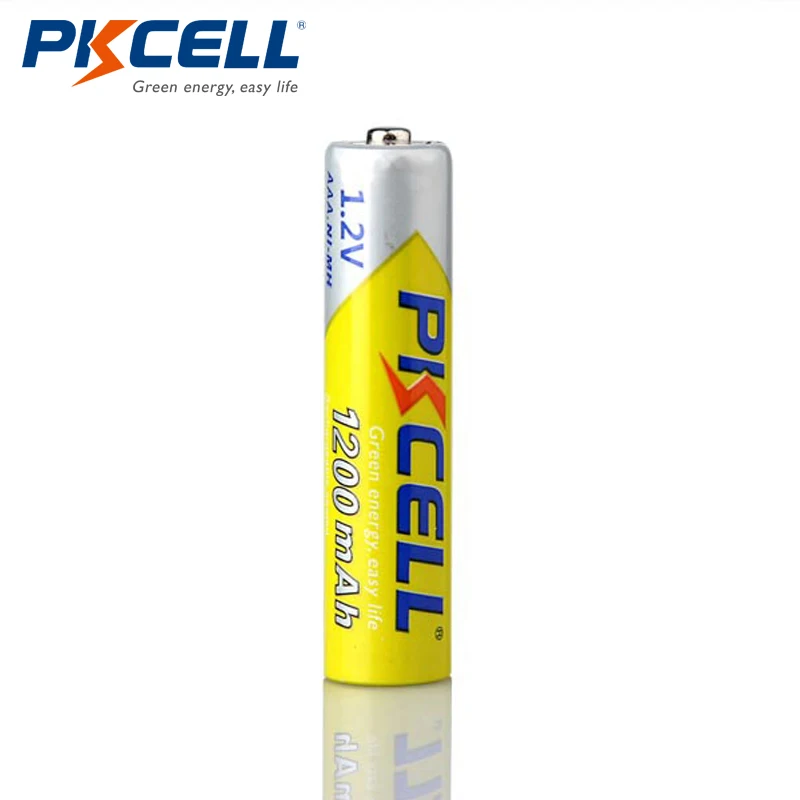 4 шт./карты PKCELL AAA аккумуляторная батарея Ni MH 1200mAh батареи 1 2 V NIMH до 1200circle times