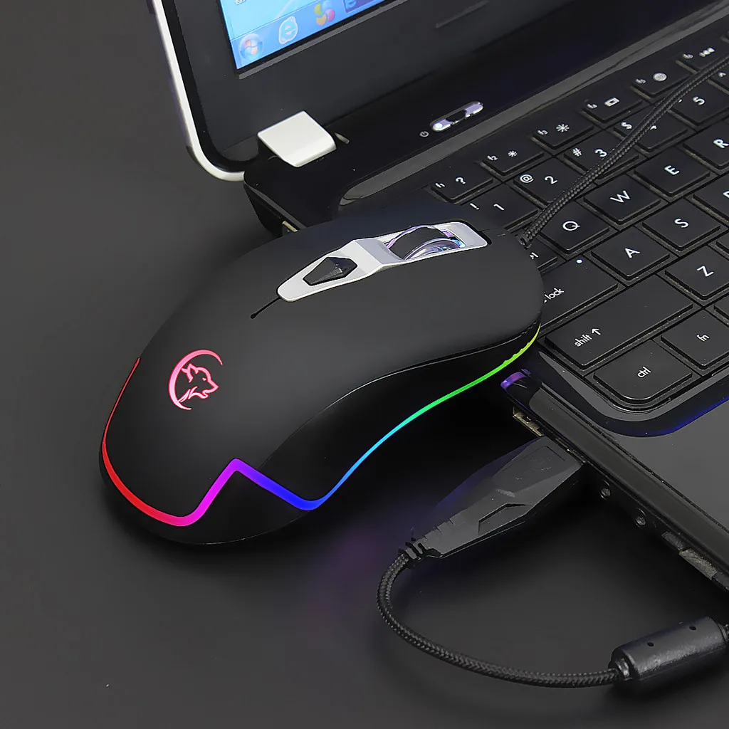 OMESHIN G827 USB Gaming кабель для мыши RGB 6 Подсветка макро компьютерная игра мыши проводной USB игры кабельная мышь для профессионального Gamer