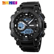 SKMEI мужские спортивные кварцевые часы аналог цифровой светодиодный открытый водонепроницаемые военные часы наручные часы с хронографом горячий sinowatch