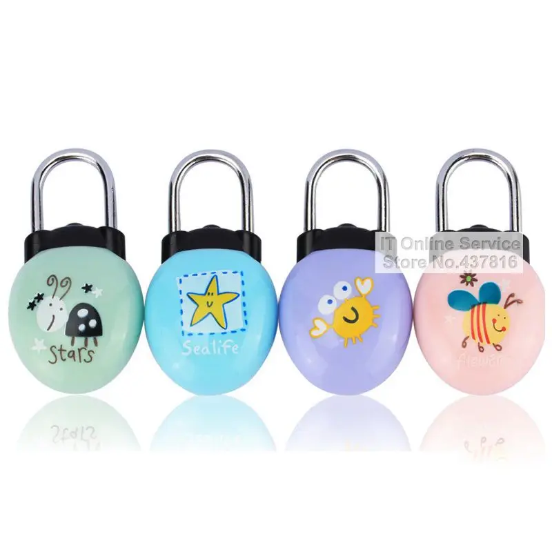 

1PCS Mini Cute Password Padlock 3 Digit Combination Anti-theft Padlock Suitcase Backpacks Zipper Bags Padlock 800627