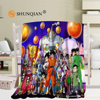 

Custom Dragon Ball Z Flannel Falafel Fabric 56x80inch 50X60inch 40X50inch Sofa Bed Throw Blanket Kid Adult Warm Blanket