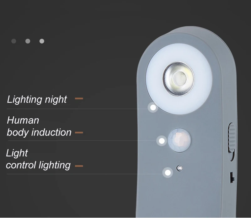 Умный PIR датчик движения Ночной свет USB зарядка Магнитный ИК инфракрасный детектор настенный светильник luminary для детской комнаты шкаф
