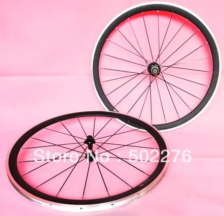 Full Carbon Road Bike Bicycle 700C Rim with Alloy Brake Surface - Clincher wheelset 38mm | Спорт и развлечения