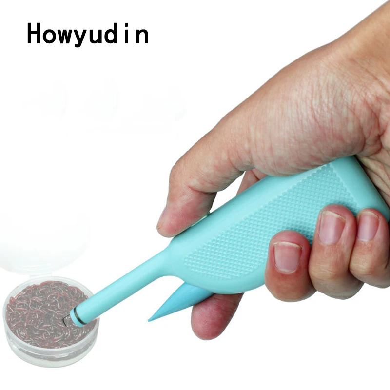 Howyudin outil d'appât à ver rouge | Accessoires de pêche à la carpe ABS de haute qualité outil pratique à emballage rapide, pesca acesorios
