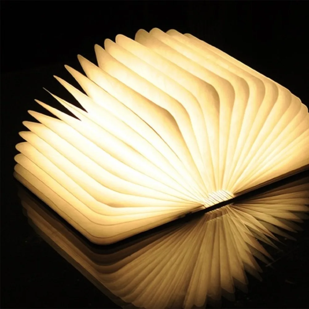 excelvan led booklight led folding book lamp novelty book led christmas light discount