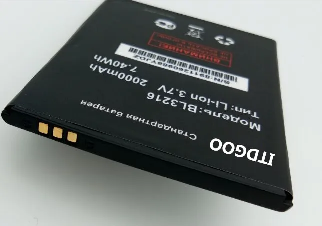 Fly IQ4414 батарея BL3216 2000mah IQ 4414 высокое качество|Аккумуляторы для мобильных